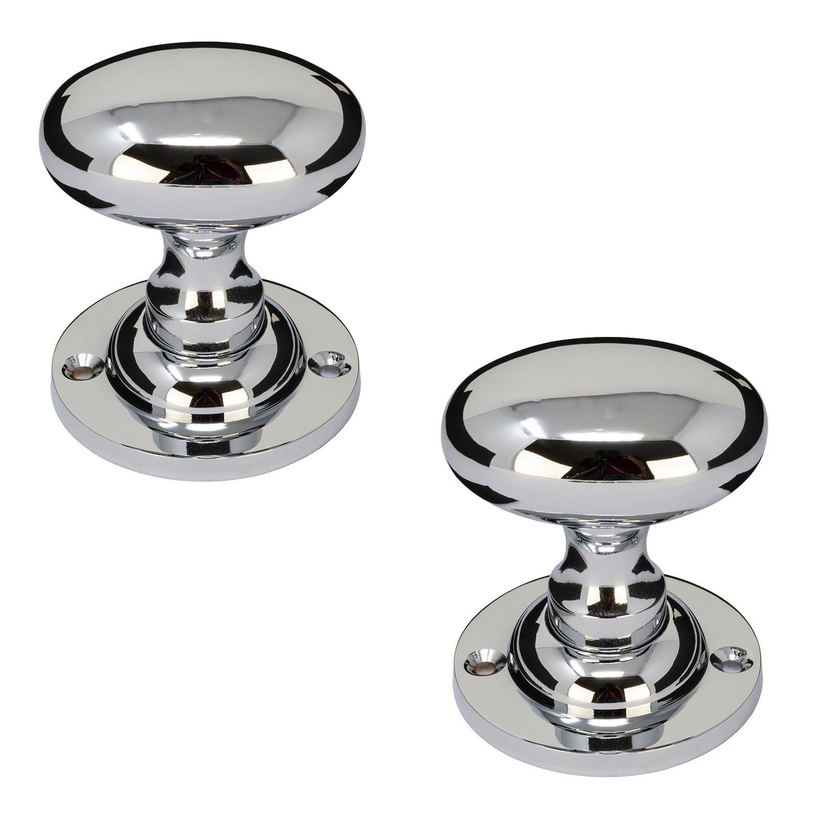 Oval Chrome Door Knobs SHOW