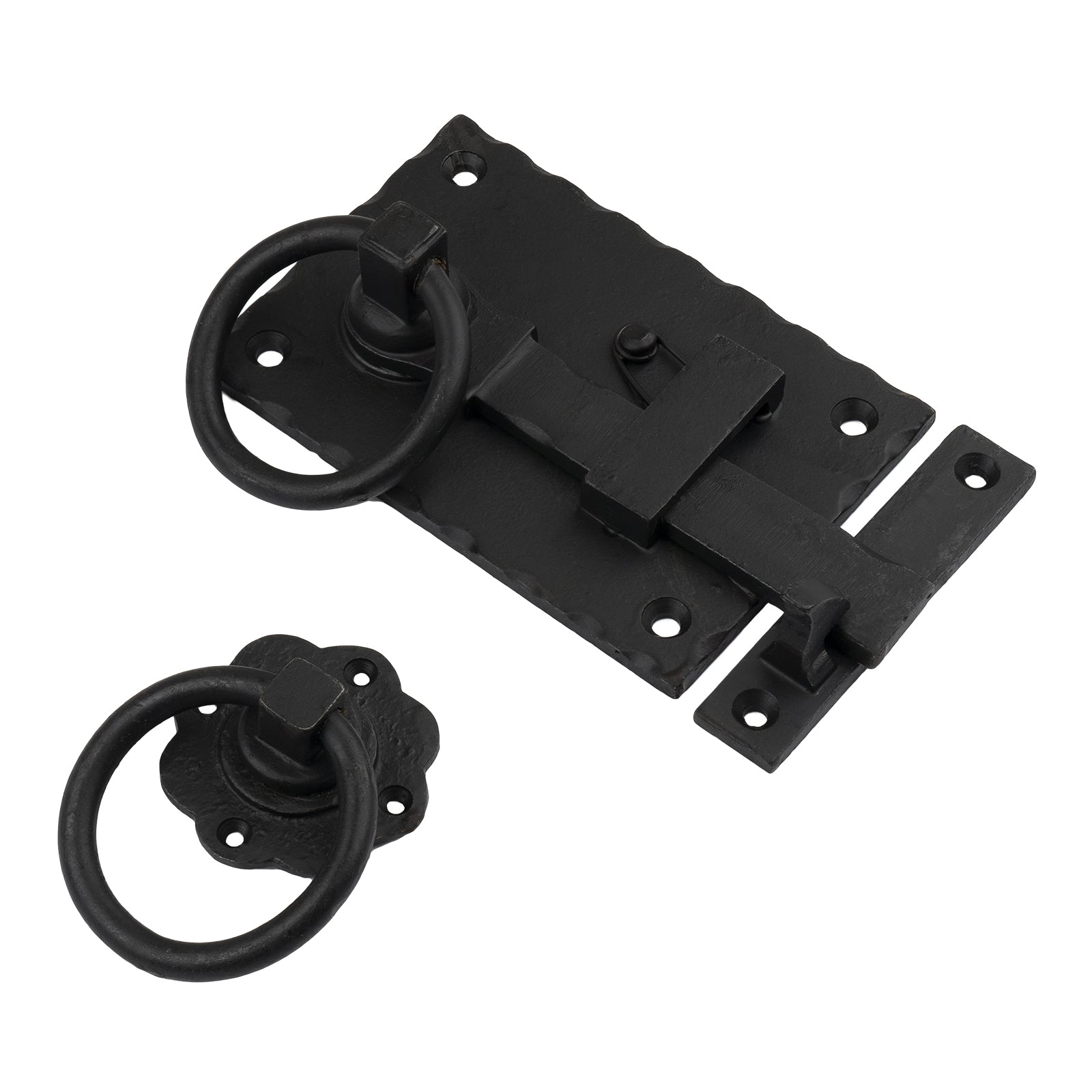 Right Hand Cottage Latch in Black Beeswax