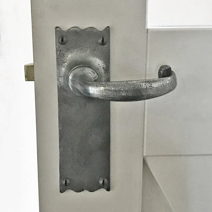Cottage Lever Handles Pewter SHOW