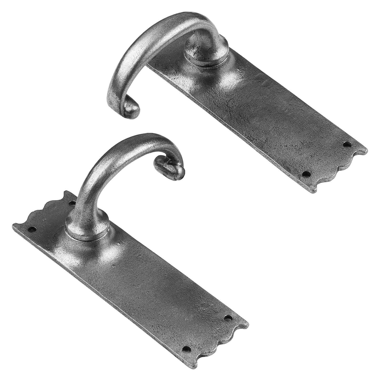 Cottage Latch Door Handle in pewter SHOW
