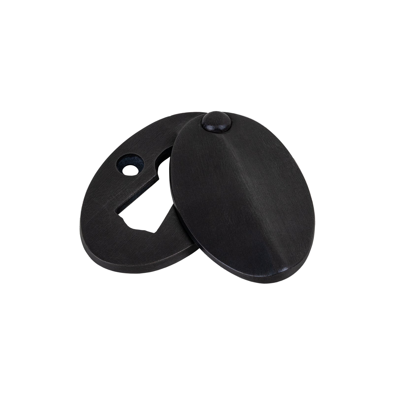 Jedo Oval Keyhole Covered Escutcheon - Polished Cover Plate For Doors