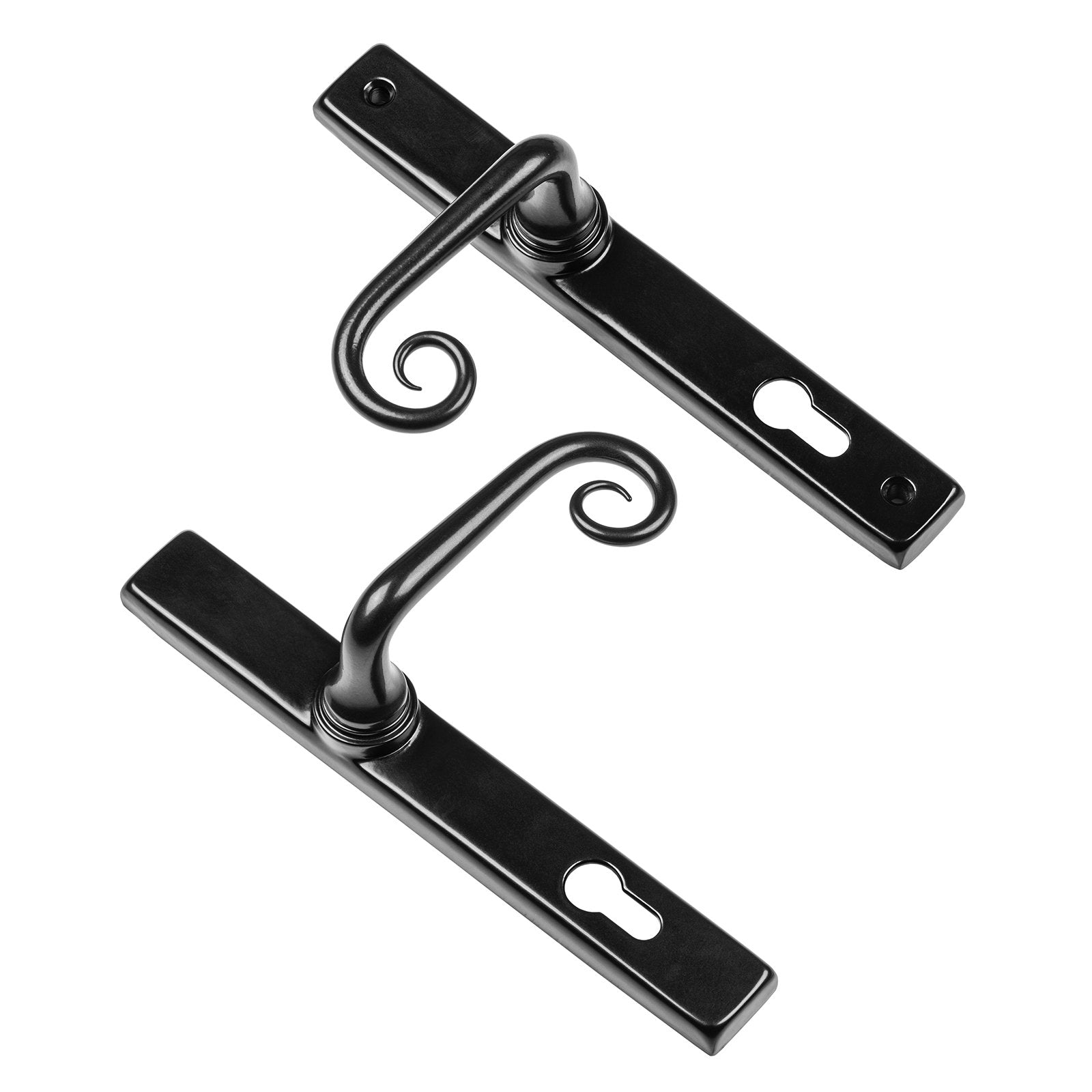 Curl multipoint sprung door handle SHOW