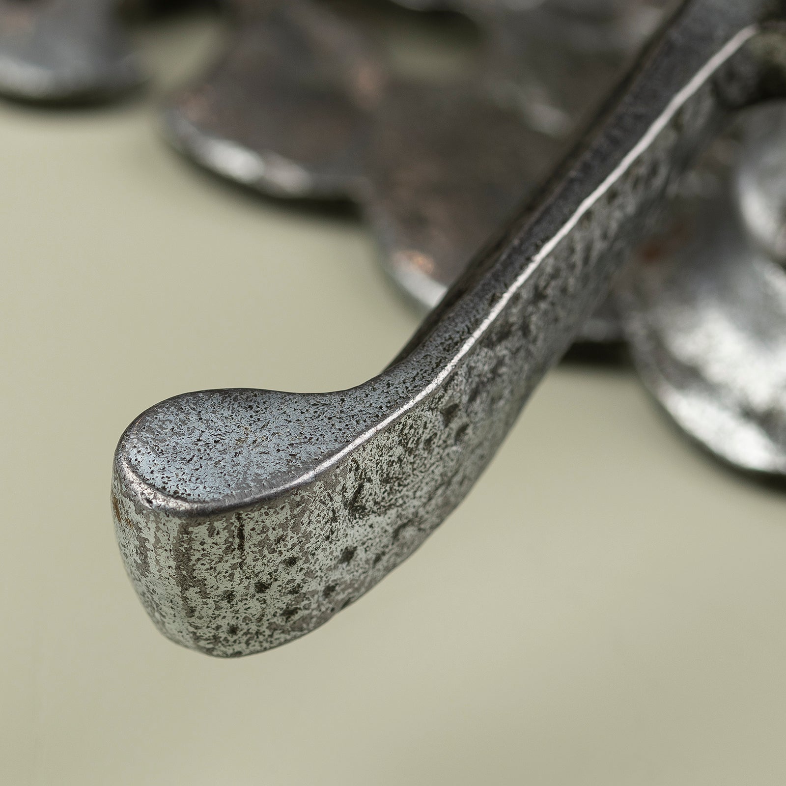 Cast iron pewter door handle SHOW