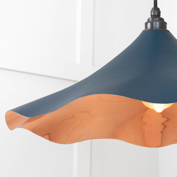 SHOW SHOW Close Up Image of Flora Ceiling Light in Dusk in smooth Copper