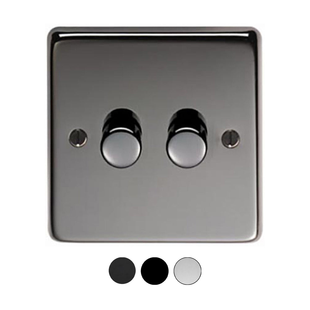 Double LED Dimmer Switch | 3 Finishes | Suffolk Latch Company