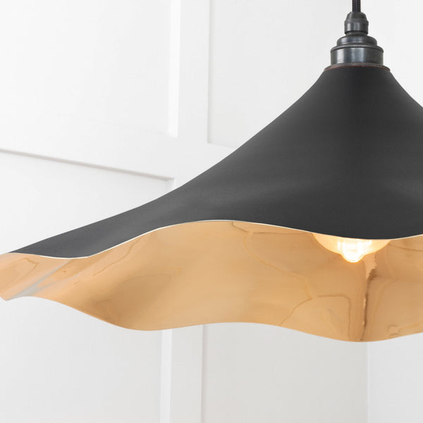 SHOW SHOW Image of Flora Cluster Light in Elan Black in Polished Brass finish