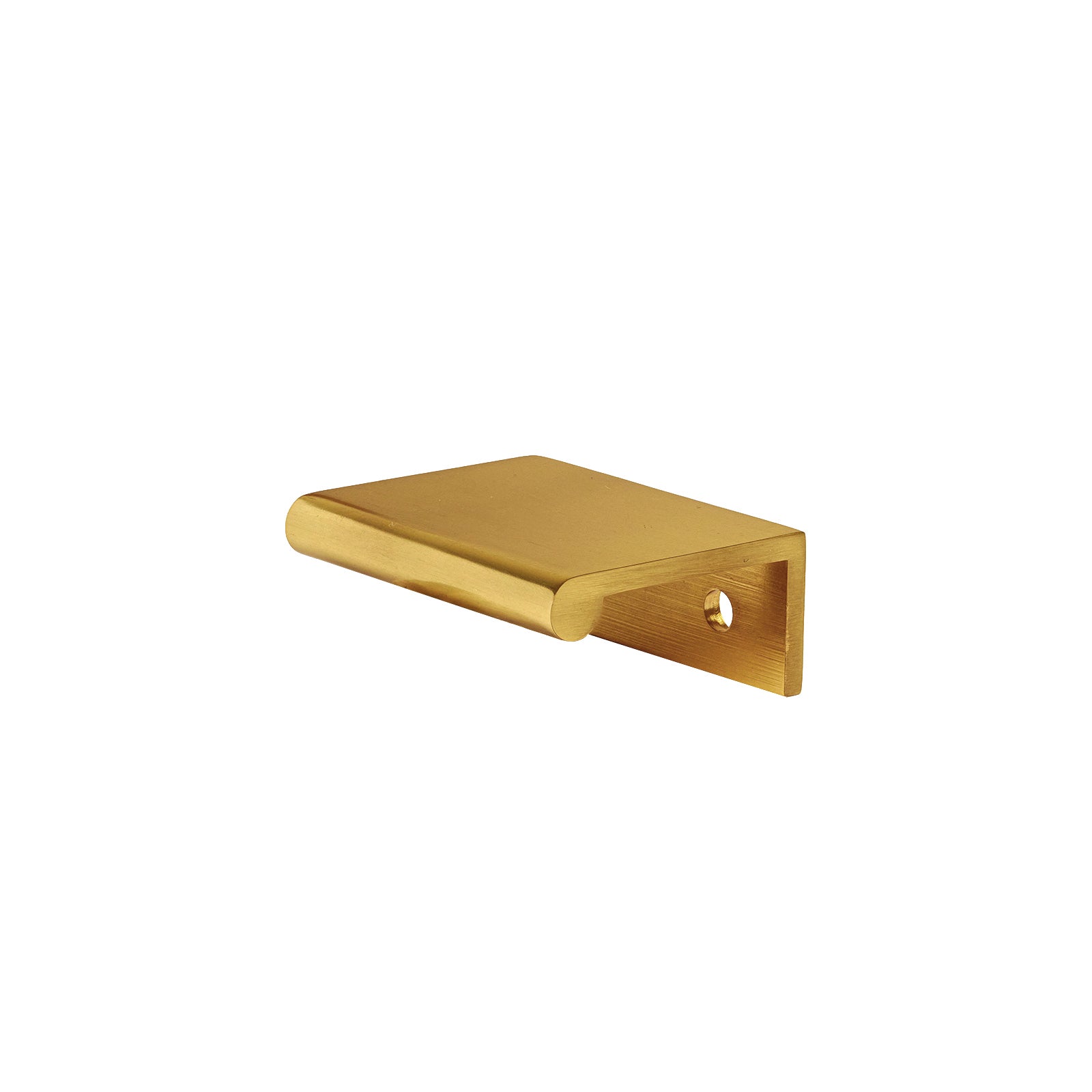 polished brass round lip cabinet edge pull, cupboard edge pull SHOW