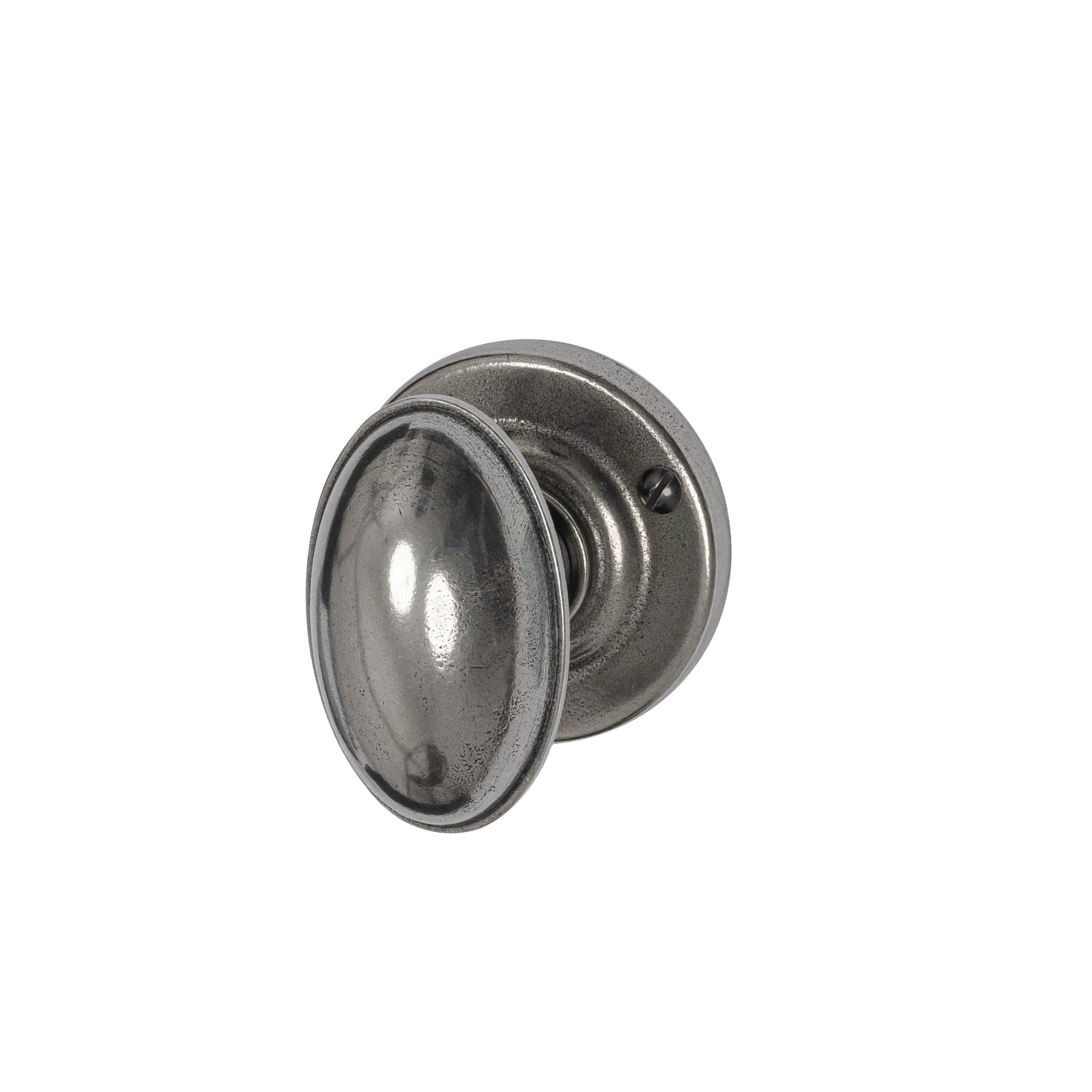 Lincoln Pewter Door Knobs On Round rose
