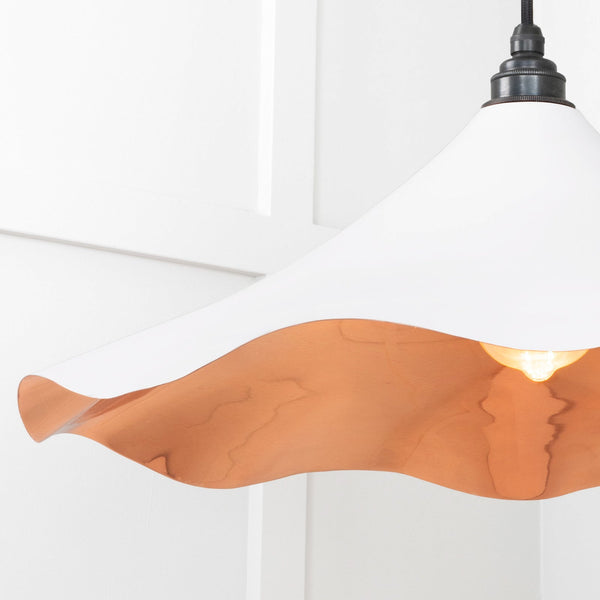 SHOW SHOW Close Up Image of Flora Ceiling Light in Flock in smooth Copper