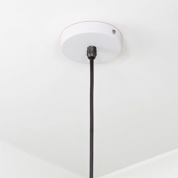 SHOW SHOW Close Up Image of Ceiling rose for Frankley Ceiling Light in Flock