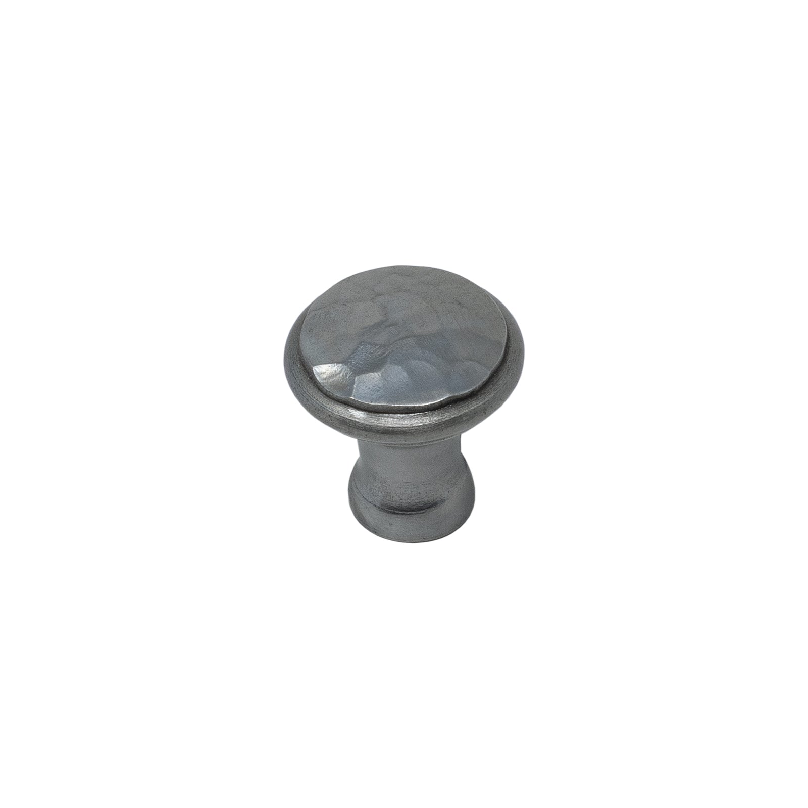 Small cast iron hammered cupboard knob SHOW