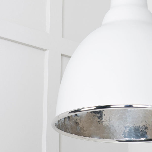 SHOW SHOW Close Up image of Brindley Ceiling Light in Flock In Smooth Copper