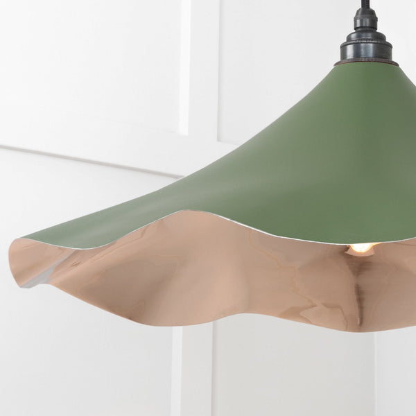 SHOW SHOW Close Up Image of Flora Ceiling Light in Heath in smooth Nickel