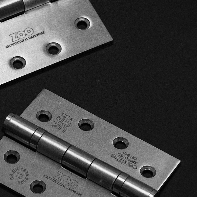 Wide ball bearing hinges 4 inch, fire rated door hinges, grade 13 stainless steel SHOW