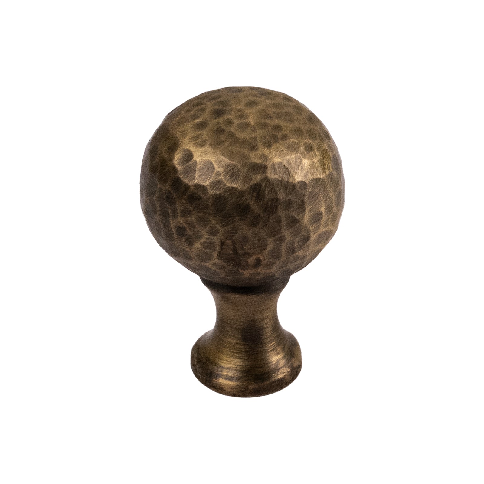 Antique Brass Ball Knob Hammered Finish 