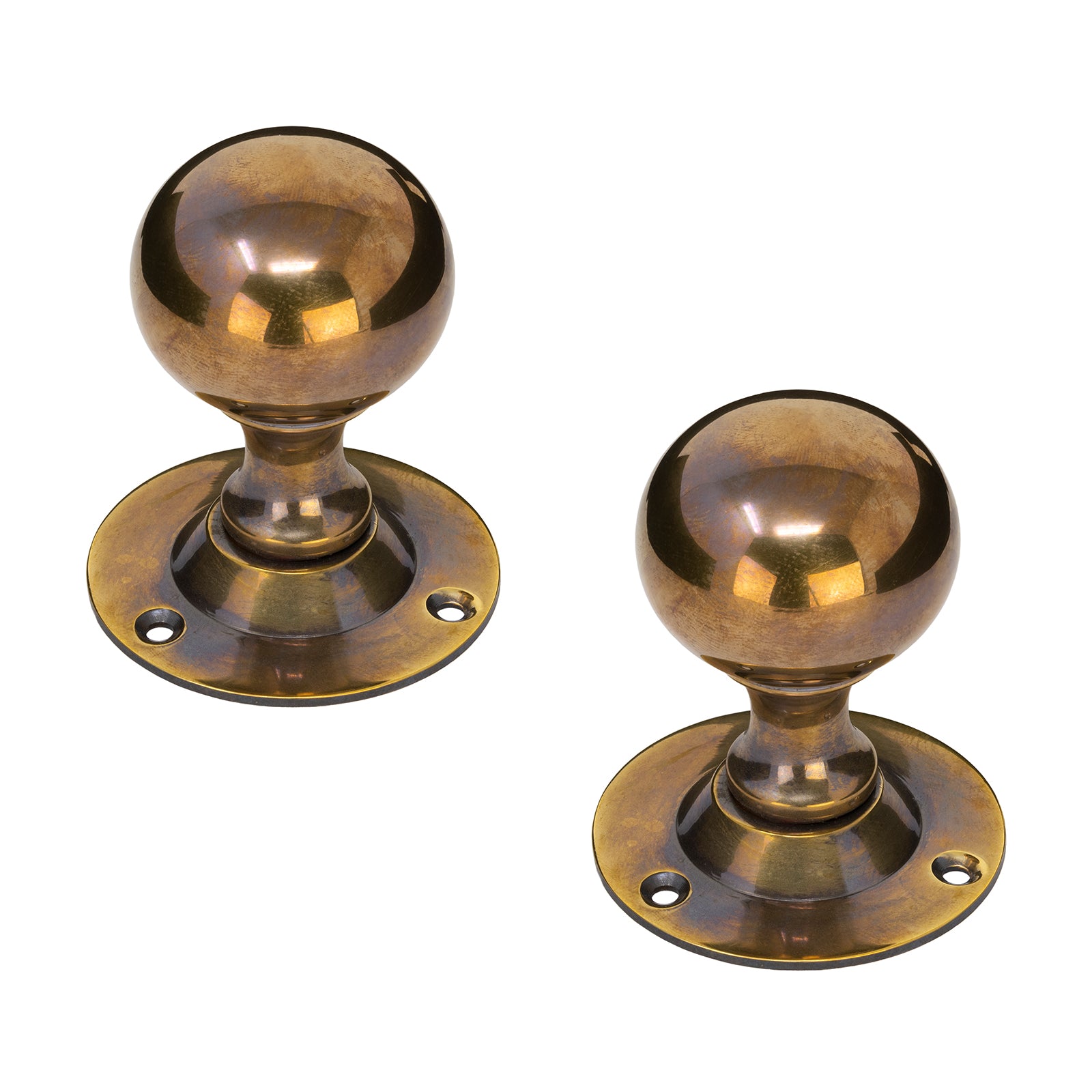 Round Antique Brass Door Knobs SHOW