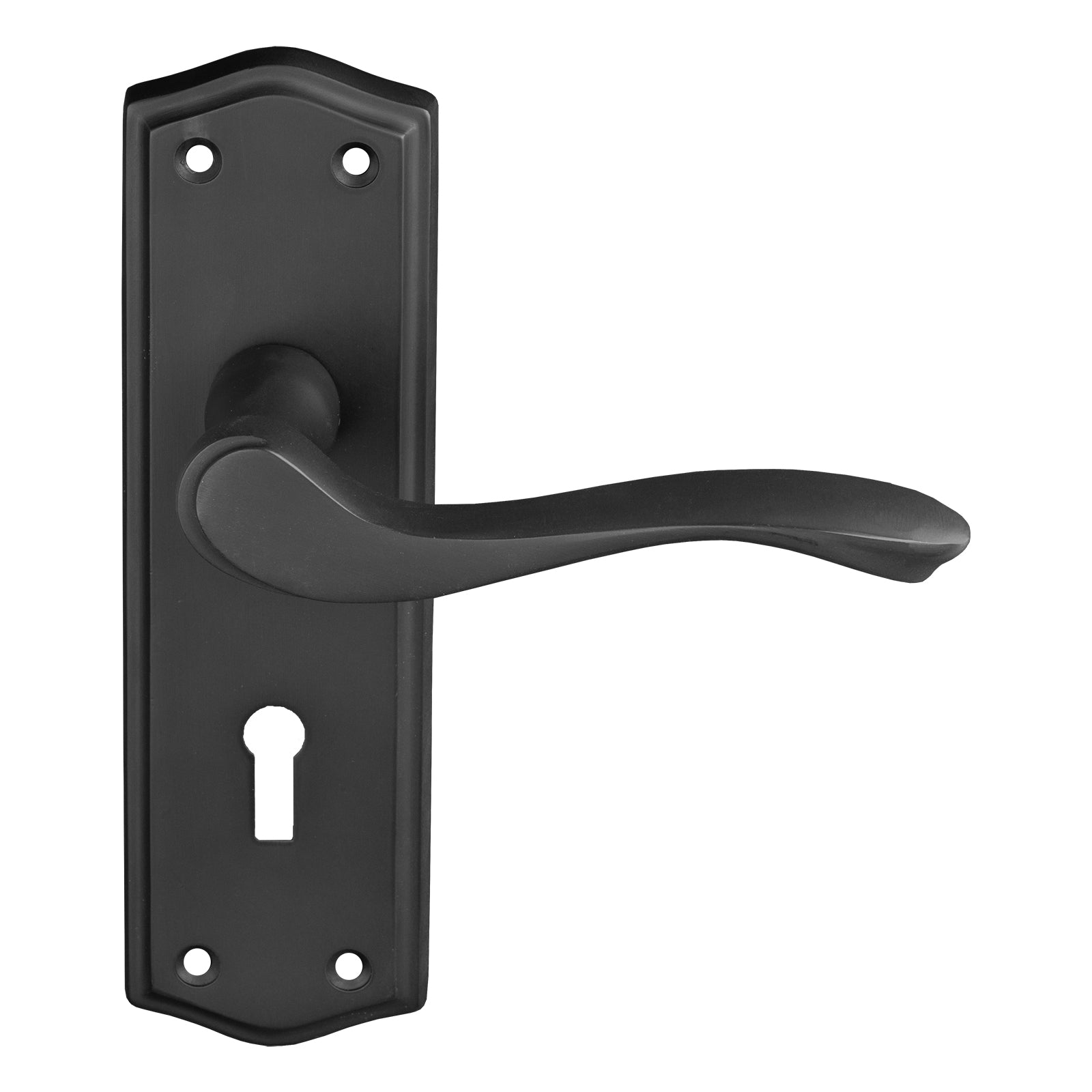 black locking door handles