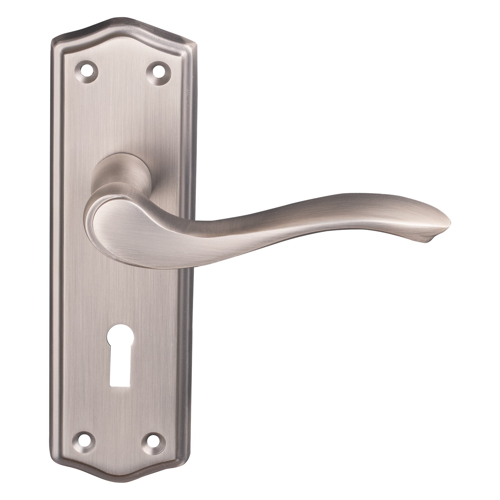 classic lever on backplate locking handles