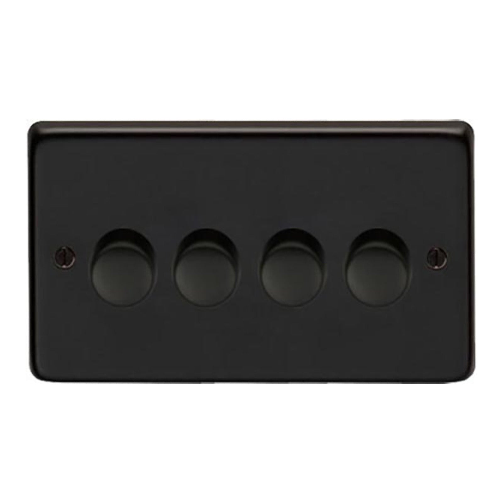 SHOW Image of Quad LED Dimmer Switch with Matt Black finish