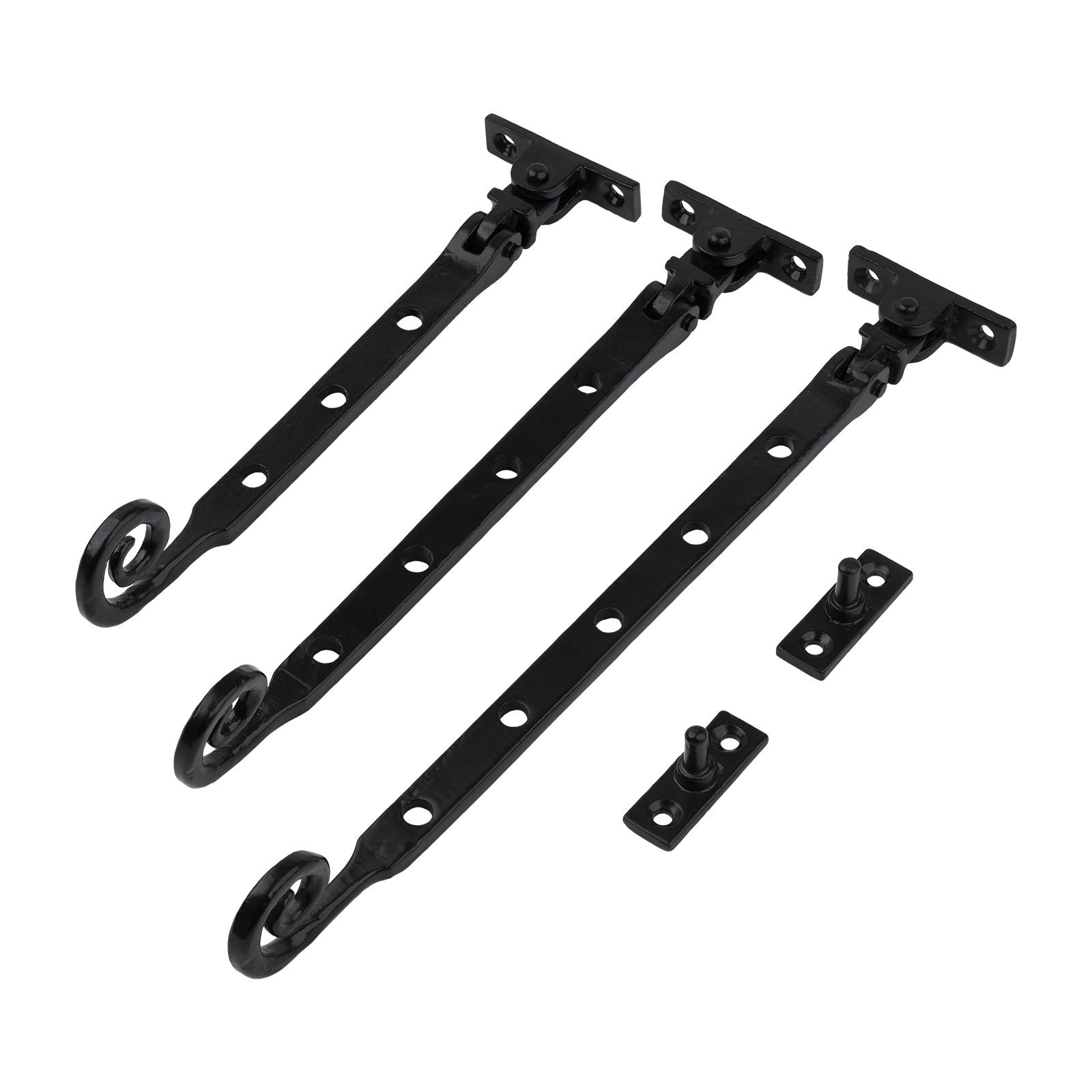 Shell Type Window Stay Black Monkey Tail Window Furniture | Stays & Casement Fasteners