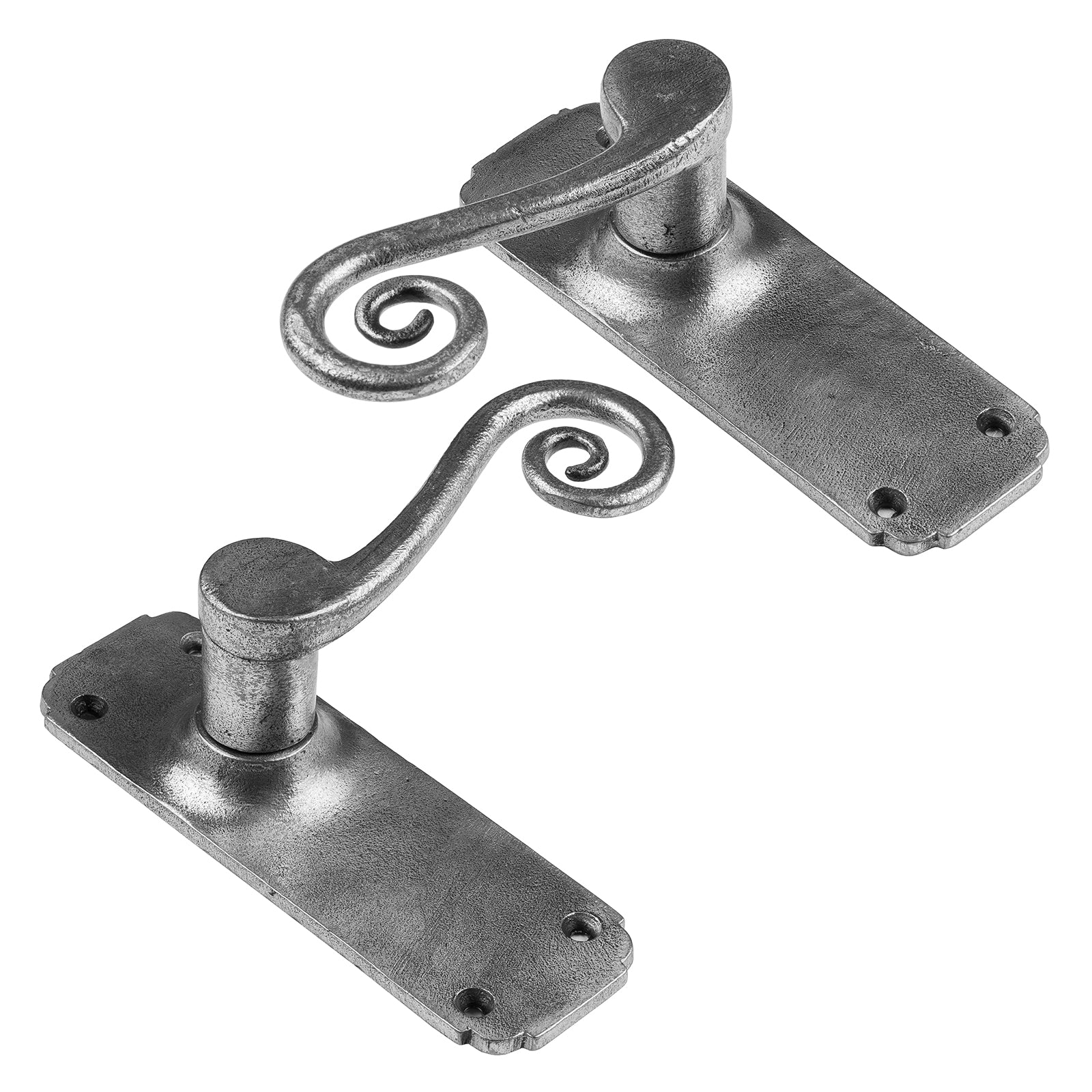 Monkey Tail pewter latch door handle SHOW