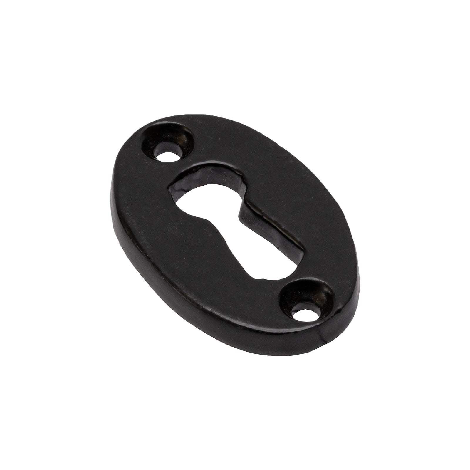 Black Cast Iron Escutcheon | Traditional Keyhole Covers