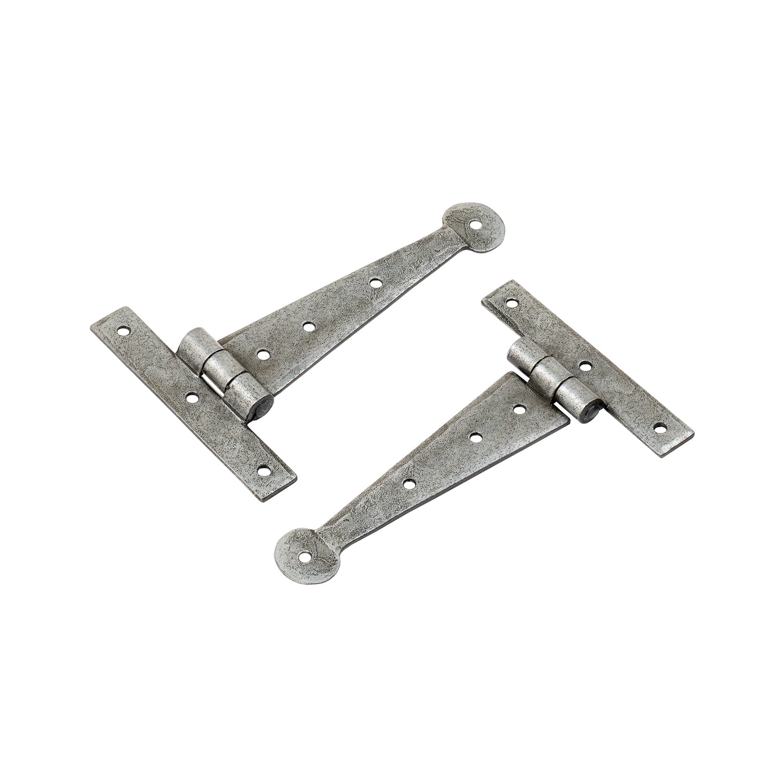 Penny End T Hinges Pewter | Traditional Strap Hinges
