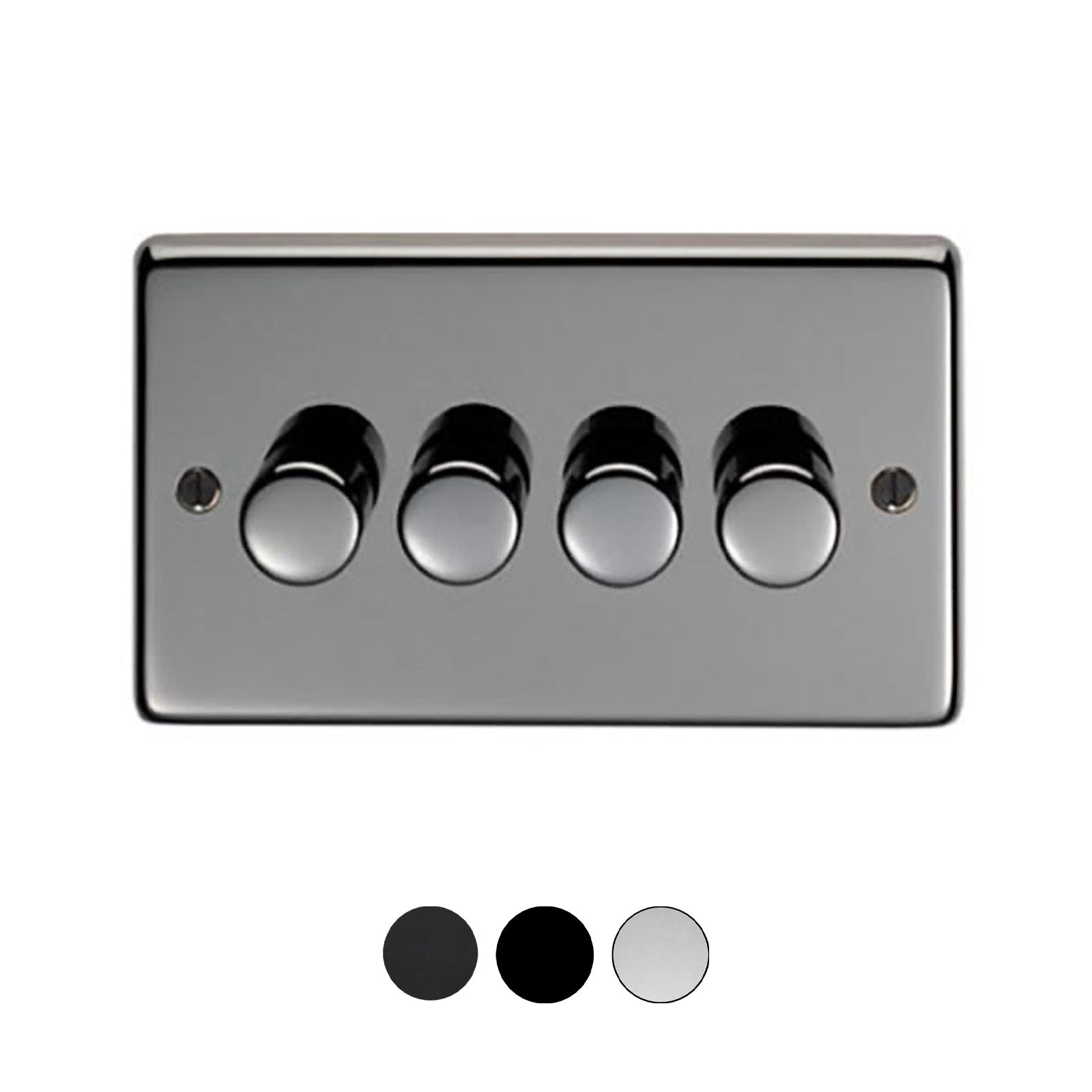 Variant Level Image of Quad LED Dimmer Switch with colour options