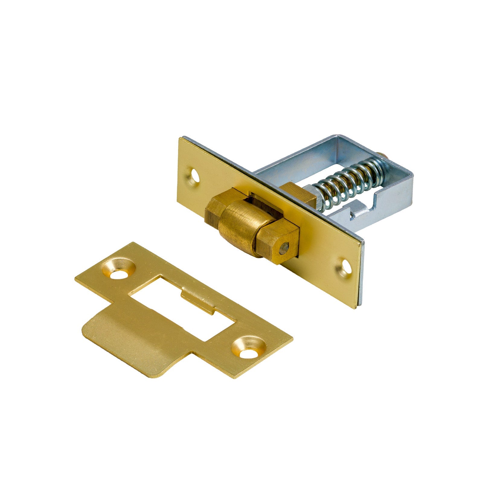 SHOW Image of Satin Brass  Adjustable Cabinet Roller Catch