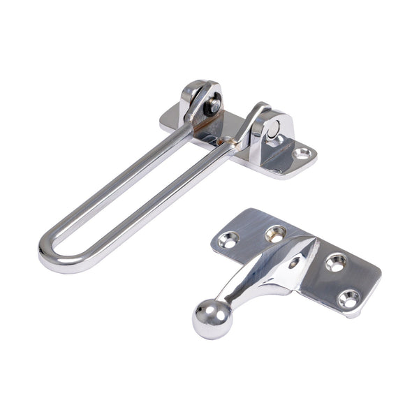 SHOW Image of Polished Chrome Security Door Guard