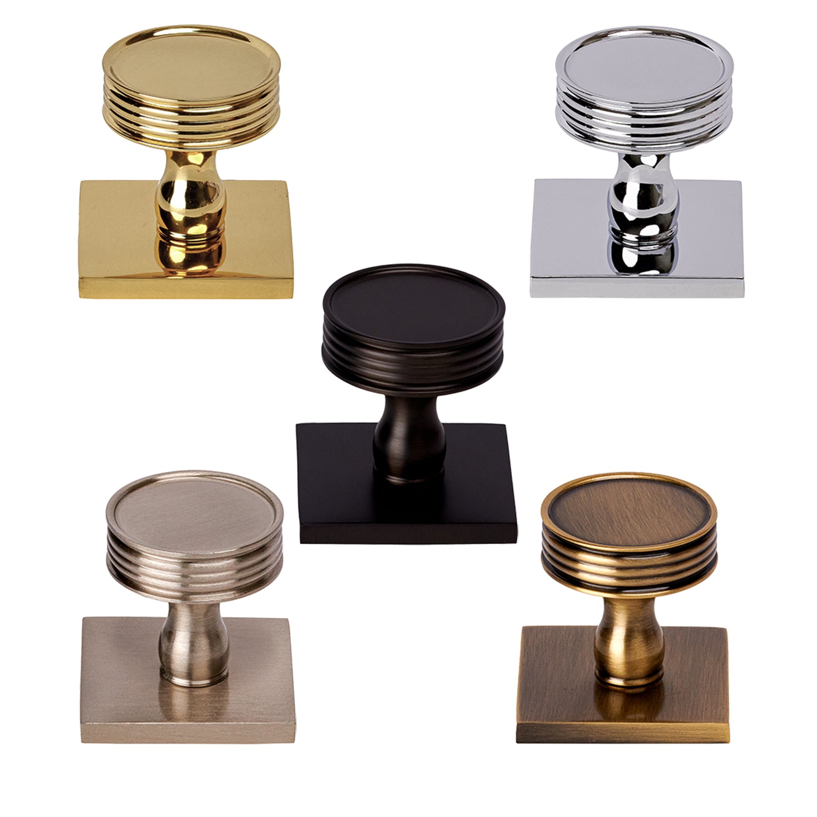 Kitchen Backplate Venetian Cabinet Knobs On Square Backplate | Kitchen Knobs