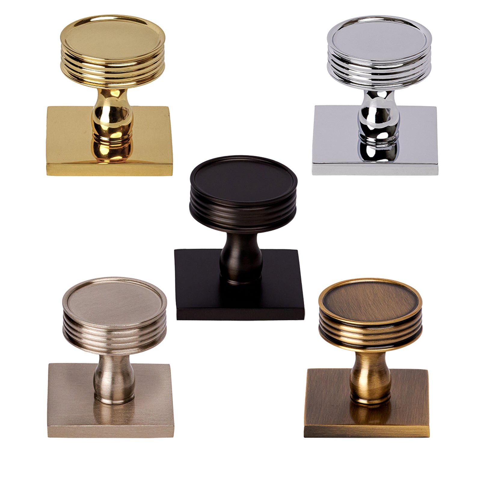 Venetian Cabinet Knobs On Square Backplate