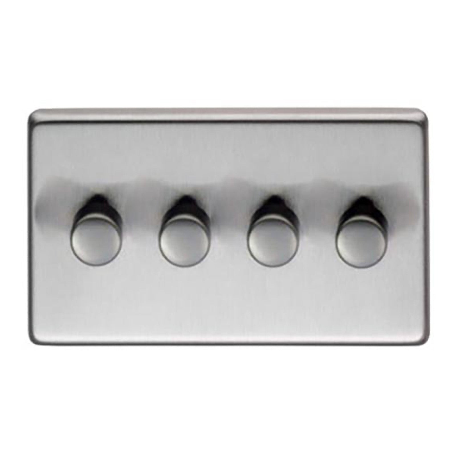 SHOW Image of Quad LED Dimmer Switch with Satin Stainless Steel finish