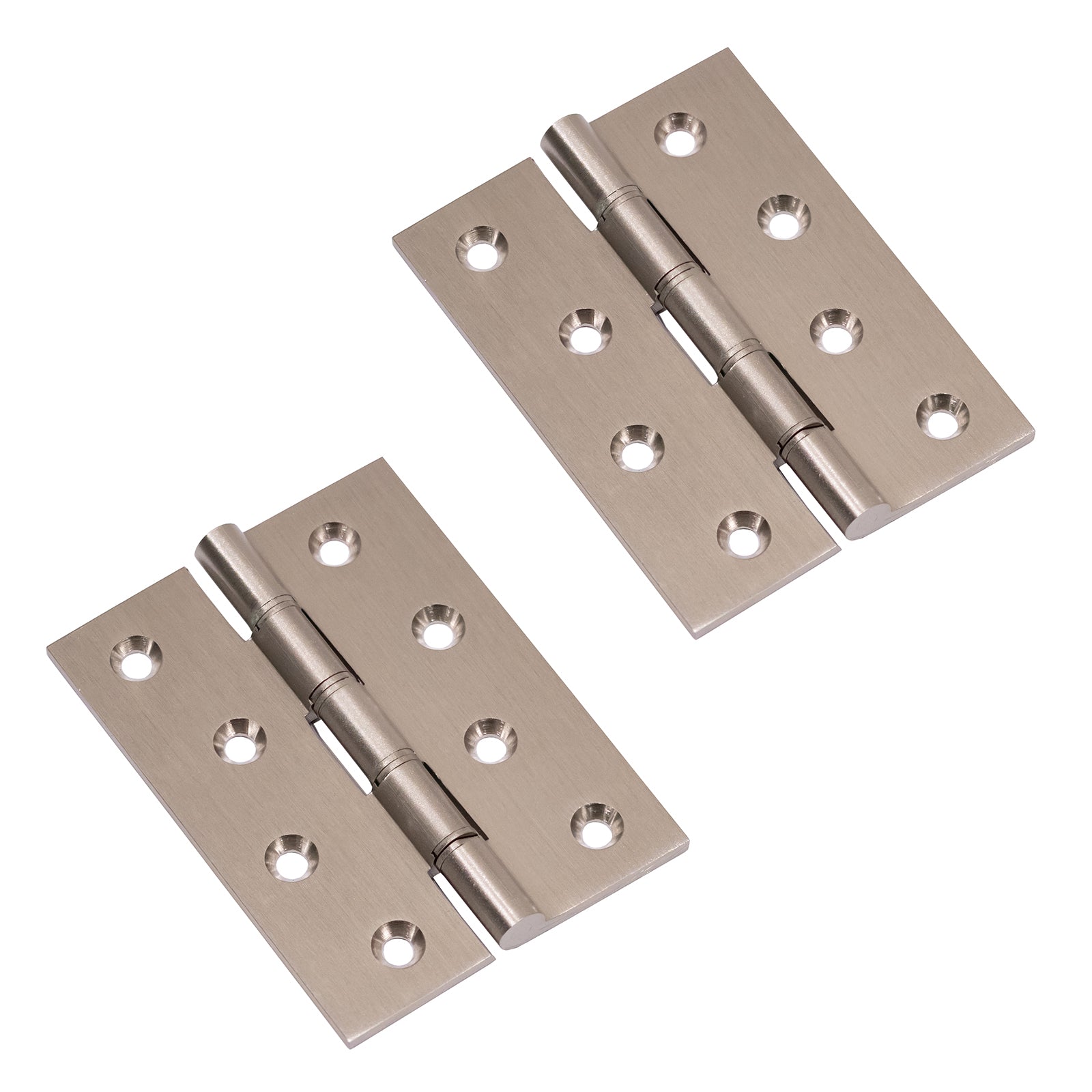 Solid Brass 4 Inch Butt Hinge in Satin Nickel Finish