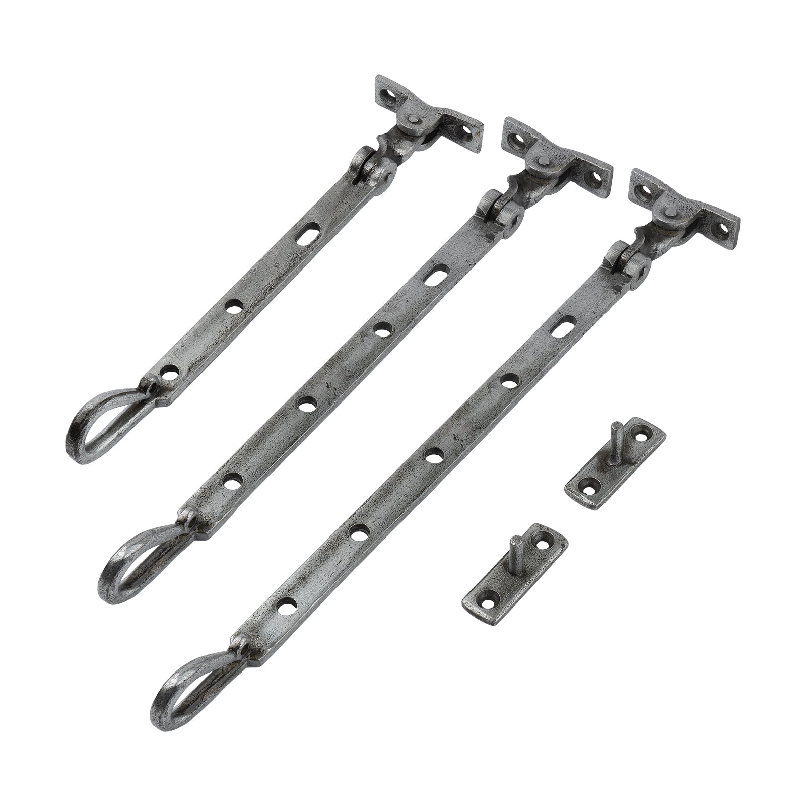 pewter shepherds crook window stays