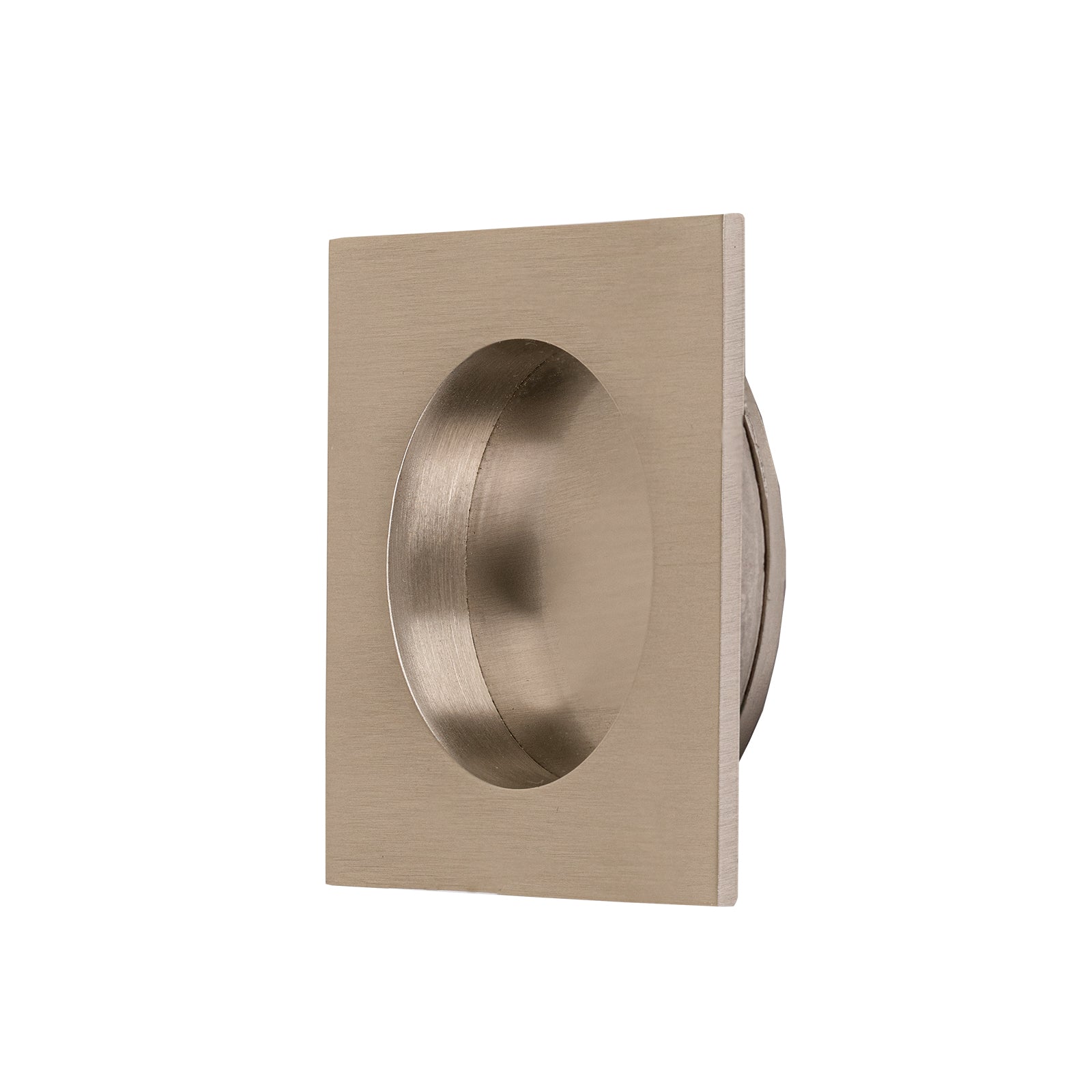 satin nickel square recessed handle for pocket doors SHOW