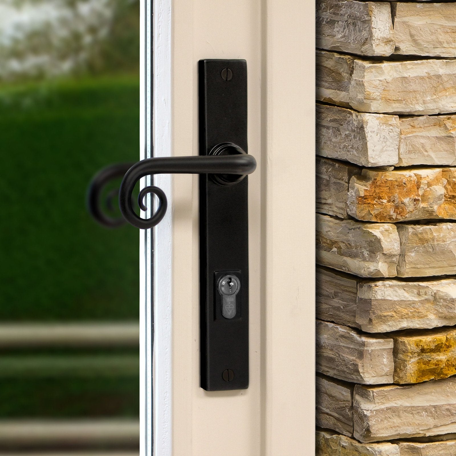 Multipoint Black door handle SHOW