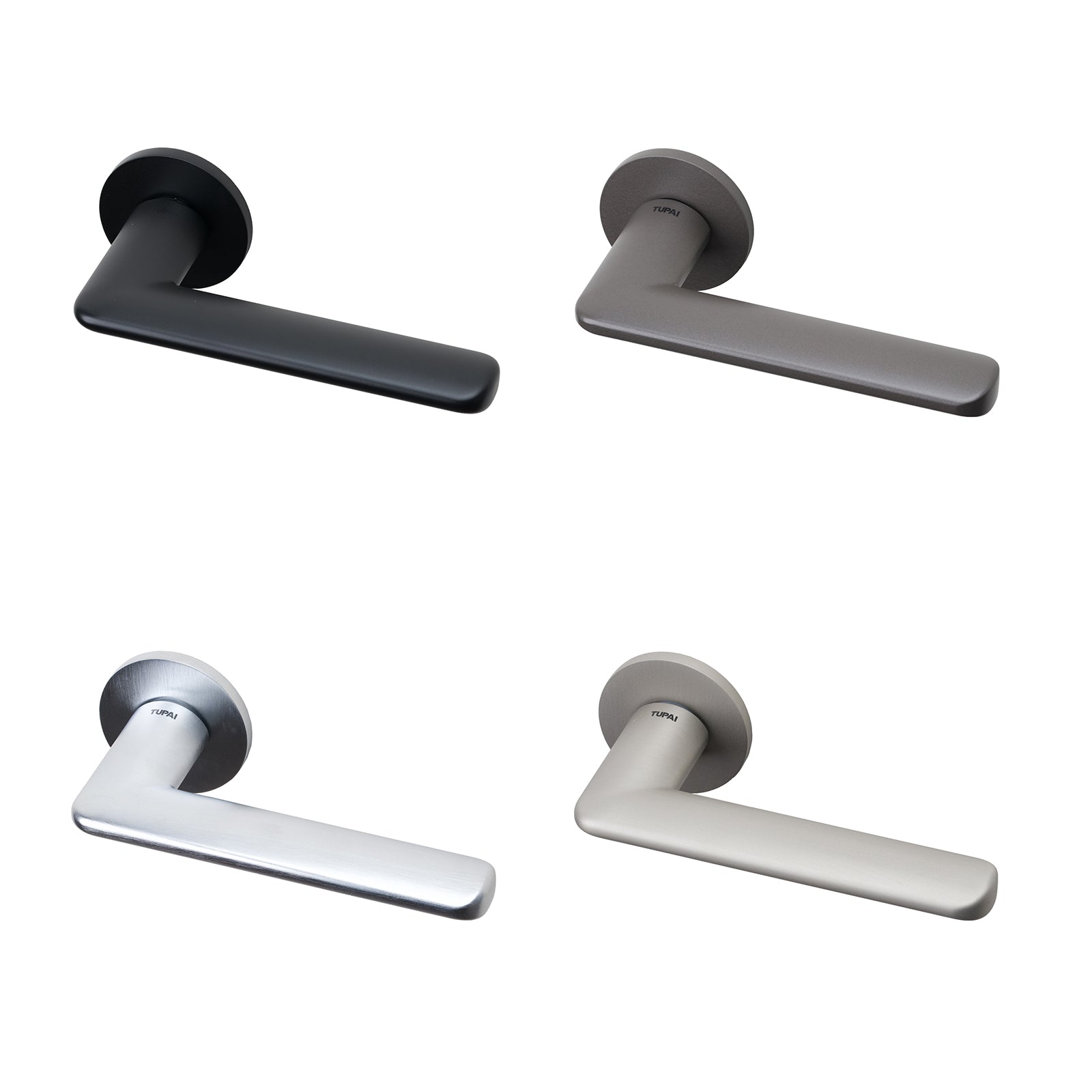 Tupai Nevosa Door Handles on Round Rose 