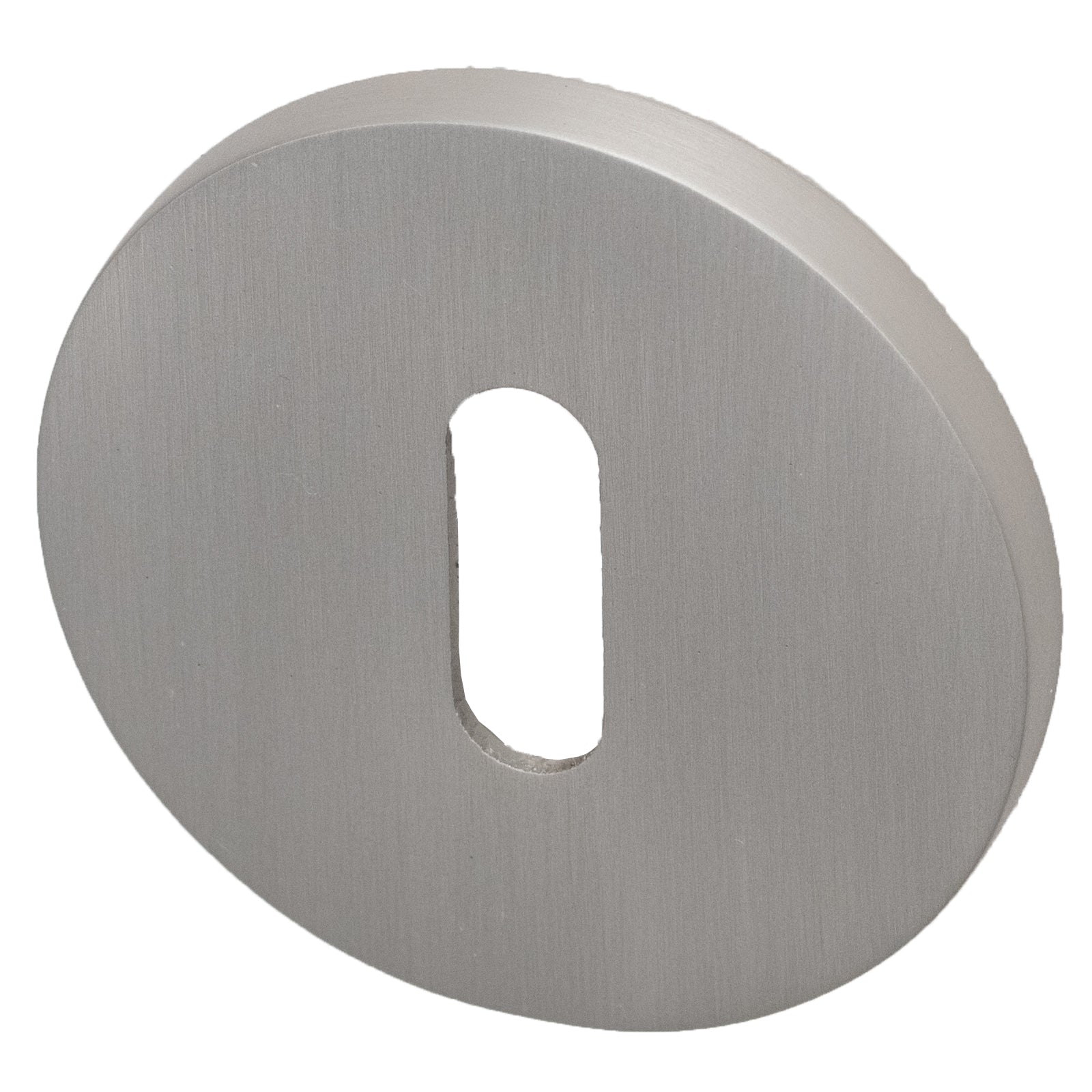Tupai British Standard round escutcheon for use with 3 & 5 lever locks in Nickel Pearl Finish SHOW