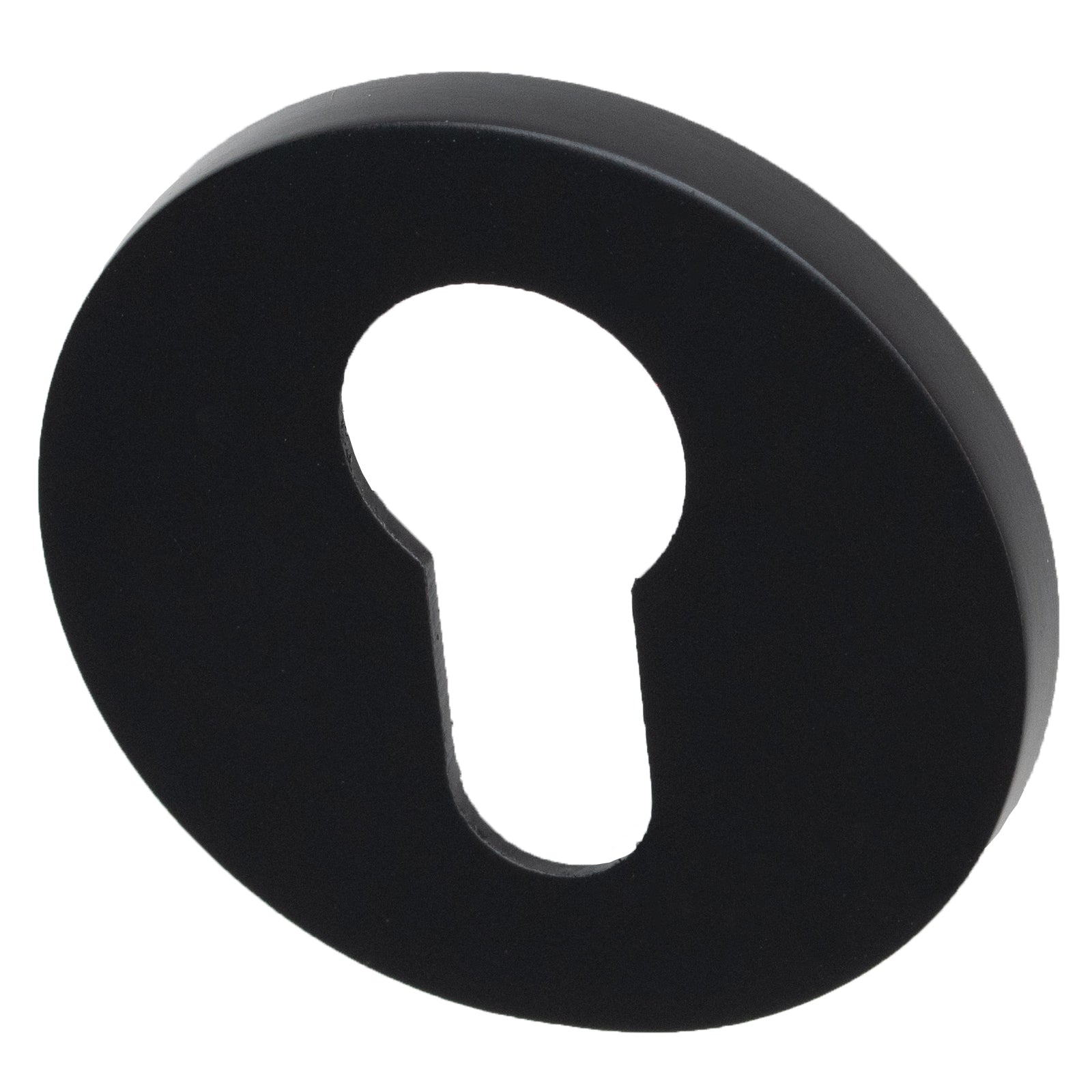 Tupai round euro profile escutcheon in Black Pearl Finish SHOW