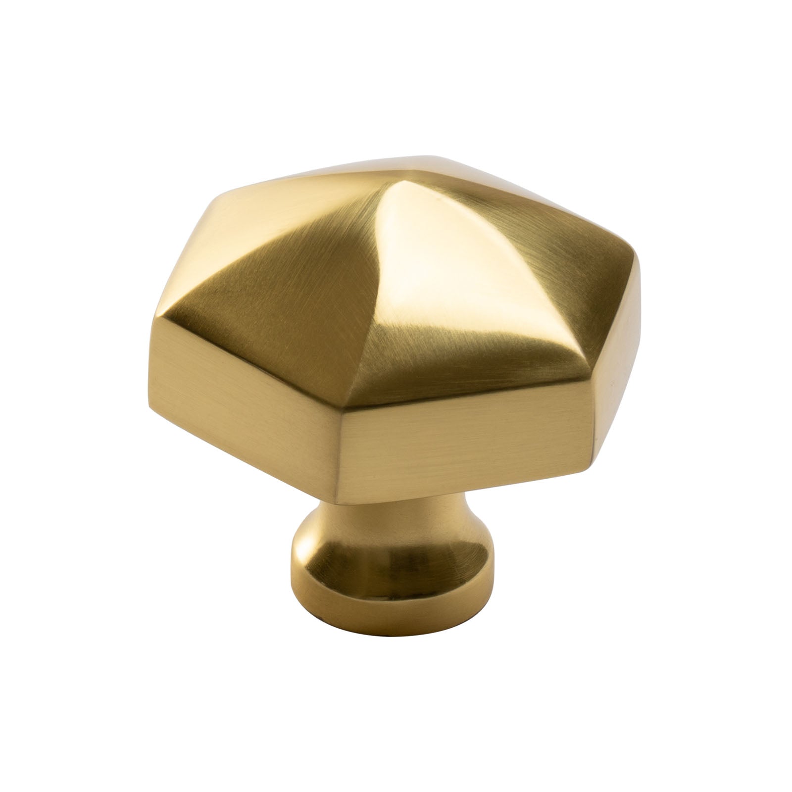 brass hexagon cupboard knob SHOW