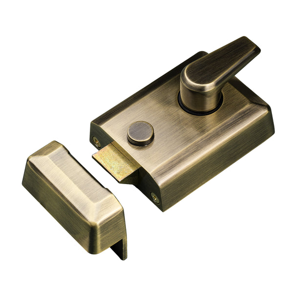 aged brass 60mm night latch SHOW