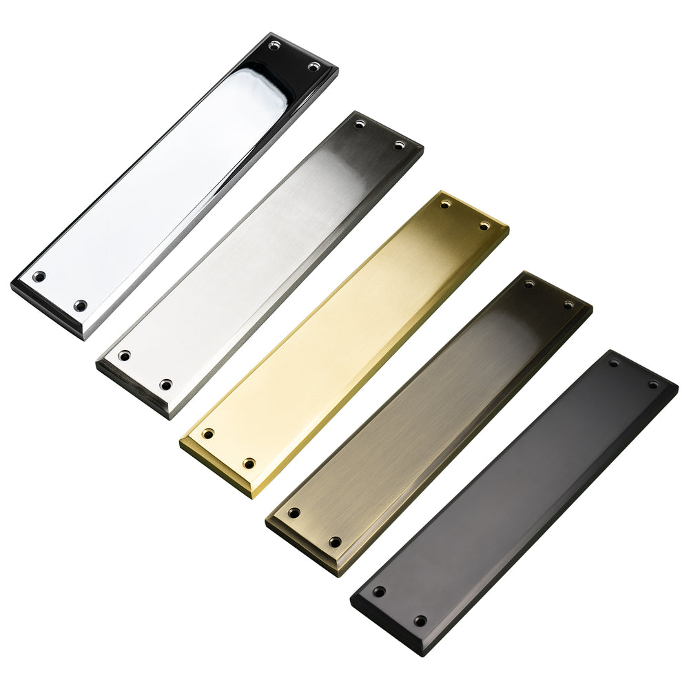 White Porcelain Shaped Finger Plate 280x78mm – Door Furniture Direct White Porcelain Shaped Finger Plate 280x78mm – Door Furniture Direct
