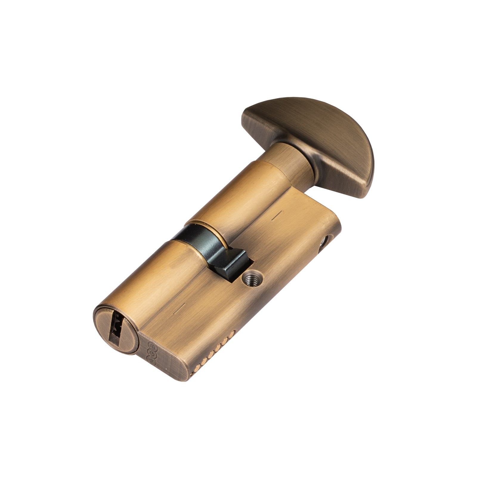 Antique Brass Euro 15 Pin Cylinder lock key to turn SHOW