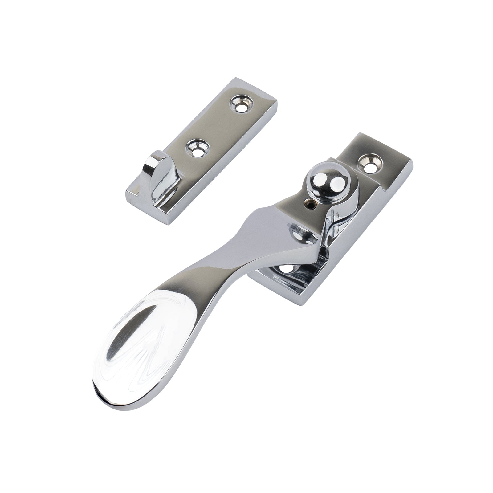 polished chrome locking wedge casement fastener SHOW