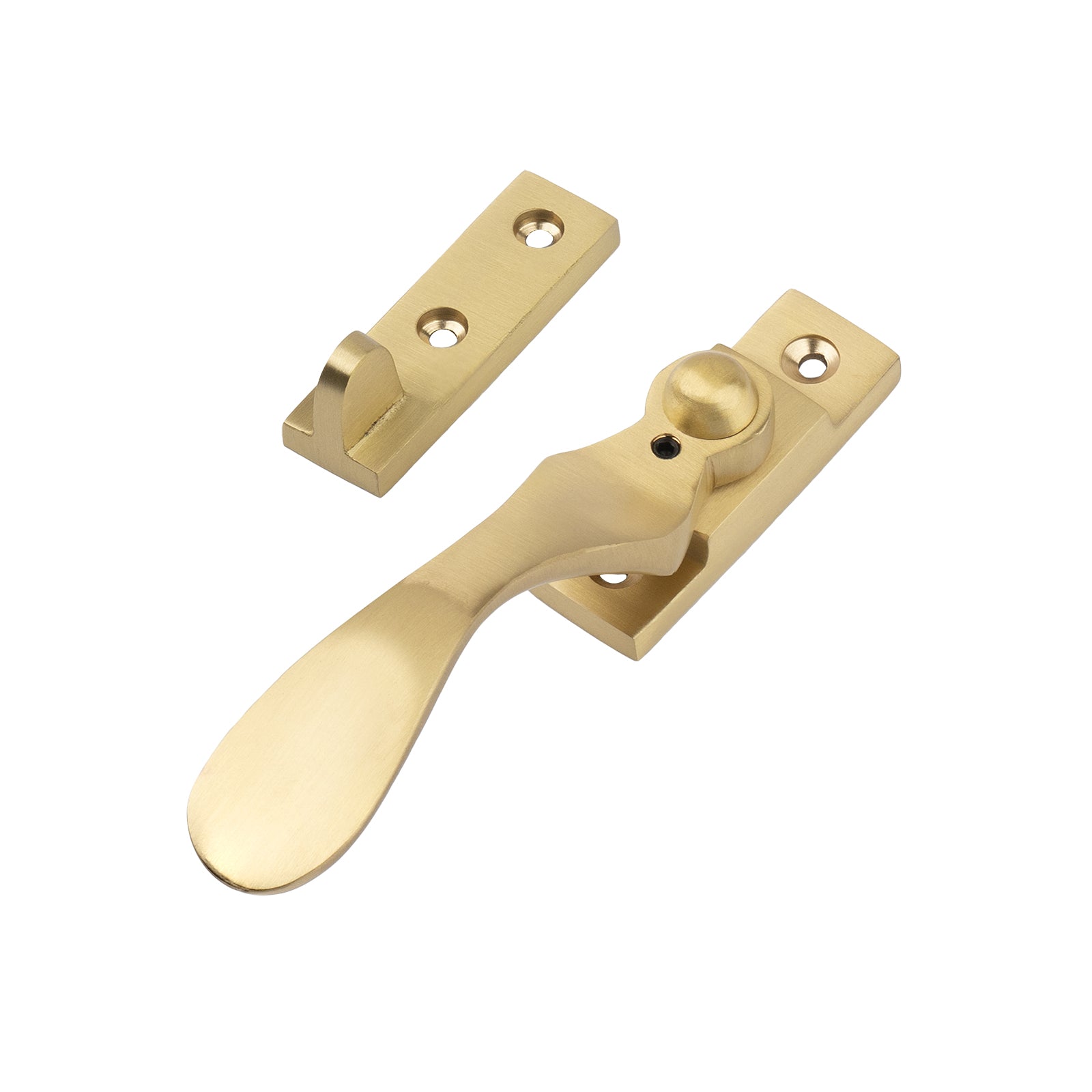 satin brass locking wedge casement fastener SHOW