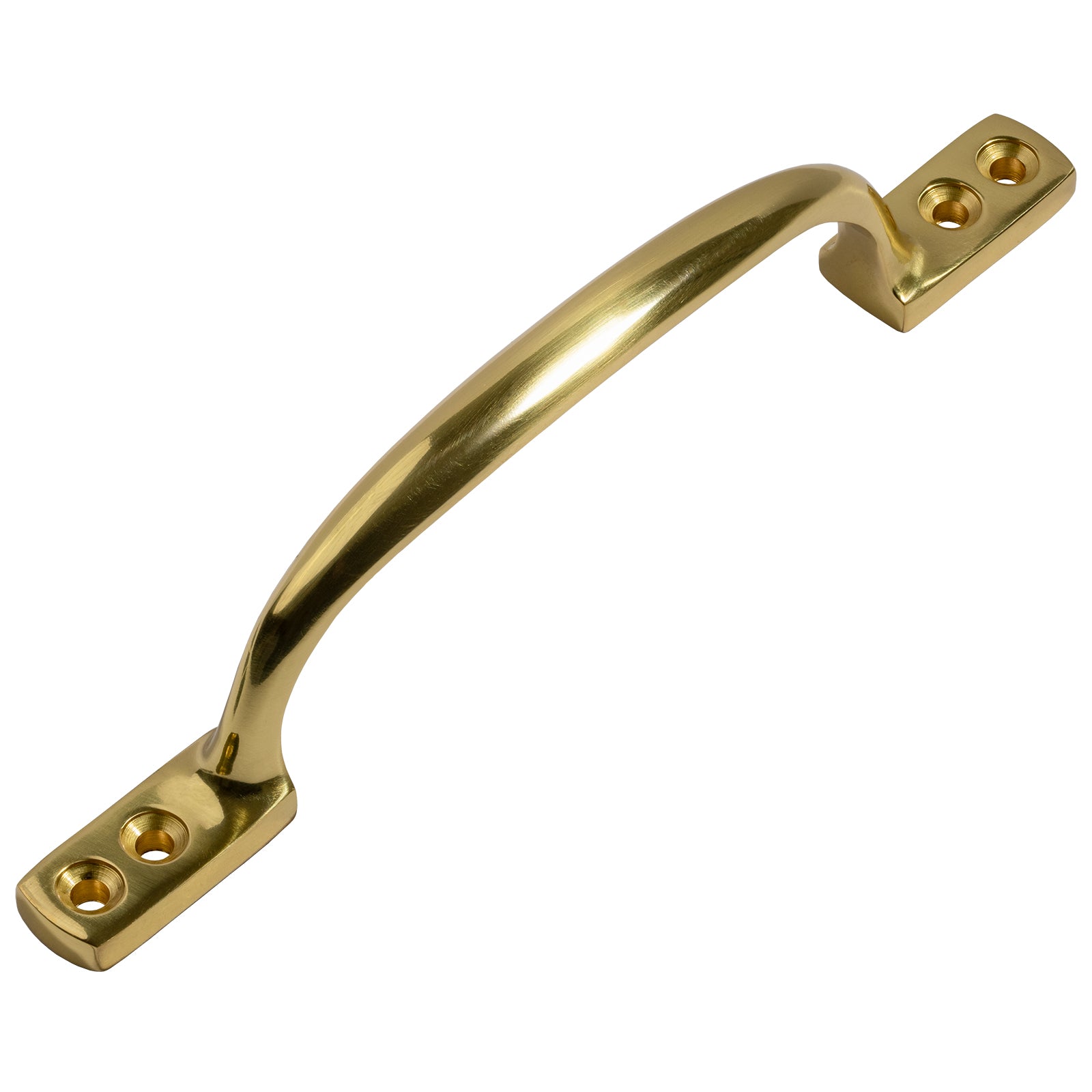 polished brass sash window pull handle SHOW