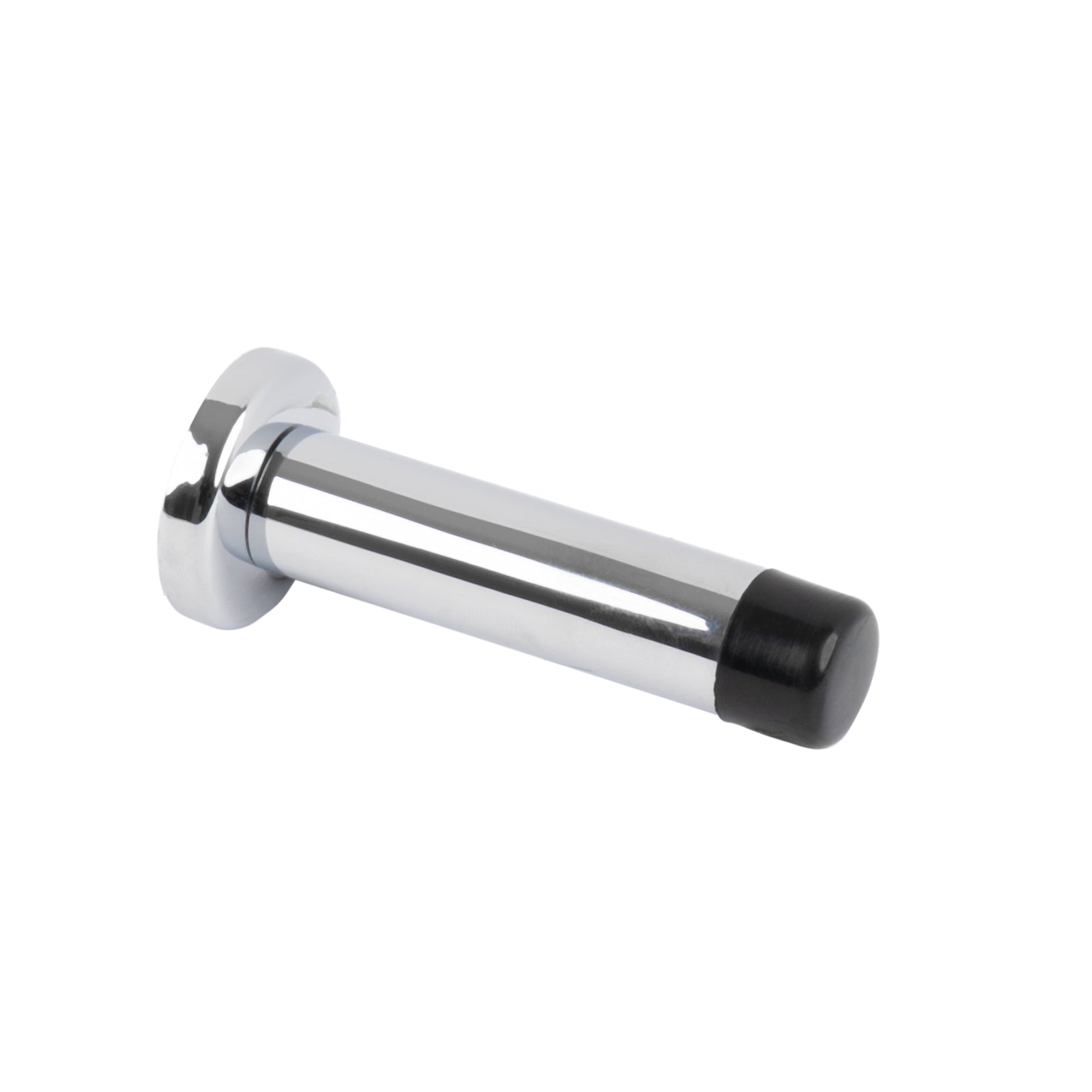 chrome wall mounted door stop with rose SHOW