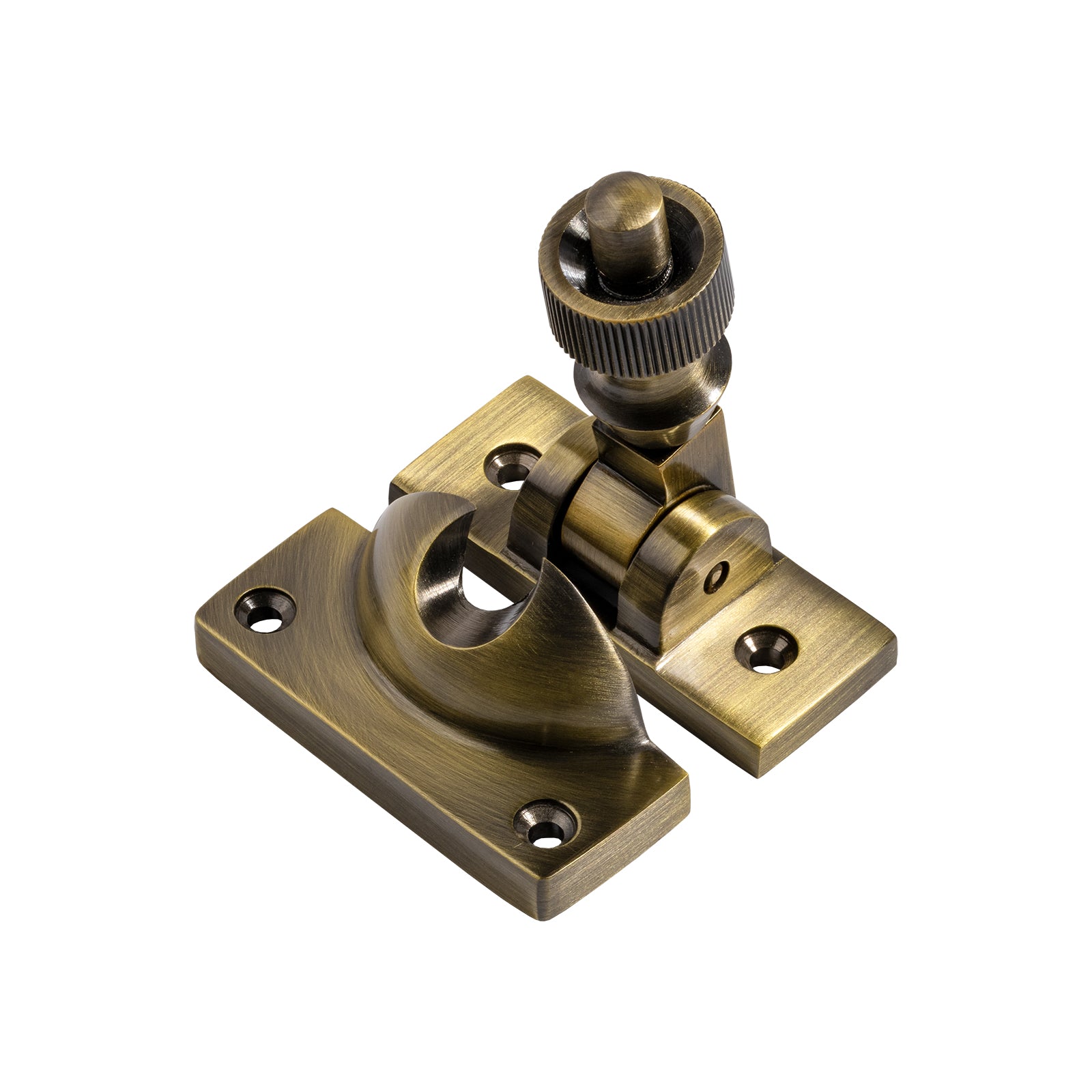 aged brass brighton sash fastener lock SHOW