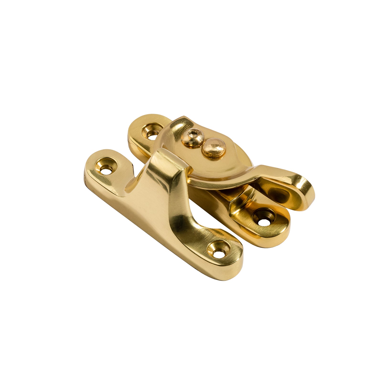 polished brass fitch sash fastener lock SHOW